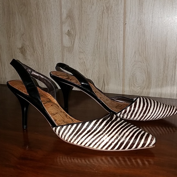 sam edelman zebra heels